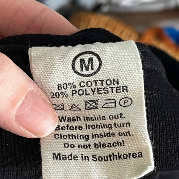 Graver Red Heart Black Short Sleeve Polo Shirt Size Medium - Picture 6 of 7